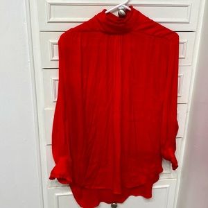 Zara long sleeve red top, Sz medium (US).